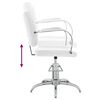 vidaXL Chaise de salon Blanc Similicuir