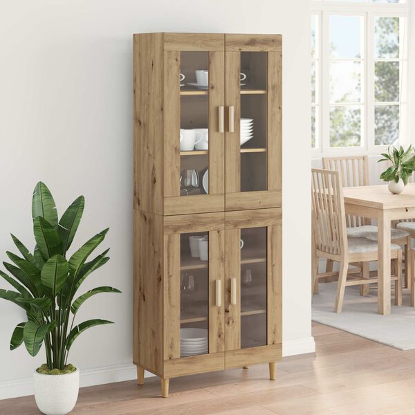 vidaXL Haut Armoire Ch&ecirc;ne artisanal 69,5 x 34 x 180 cm