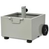 vidaXL Pot de plantes et support de parasol d'ext&eacute;rieur 2-en-1 Gris