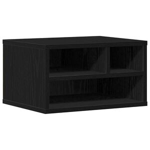 vidaXL Support d'imprimante Ch&ecirc;ne noir 40 x 32 x 22,5 cm