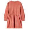 vidaXL Robe enfants &agrave; manches longues rose moyen 104