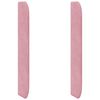 vidaXL Oreille de t&ecirc;te de lit Rose 80 x 16 x 4 cm Velours