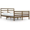vidaXL Cadre de lit sans matelas marron miel pin massif 160x200 cm