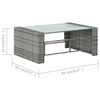 vidaXL Salon de jardin 8 pcs avec coussins R&eacute;sine tress&eacute;e Gris
