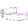 vidaXL Cadre de lit avec matelas Gris clair 140 x 200 cm Velours