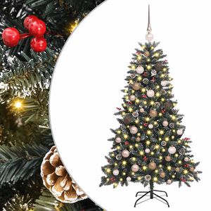 vidaXL Sapin de No&euml;l artificiel Vert 150 cm PVC, plastique et acier