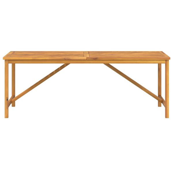 vidaXL Table &agrave; manger de jardin 200x90x74 cm bois d'acacia solide
