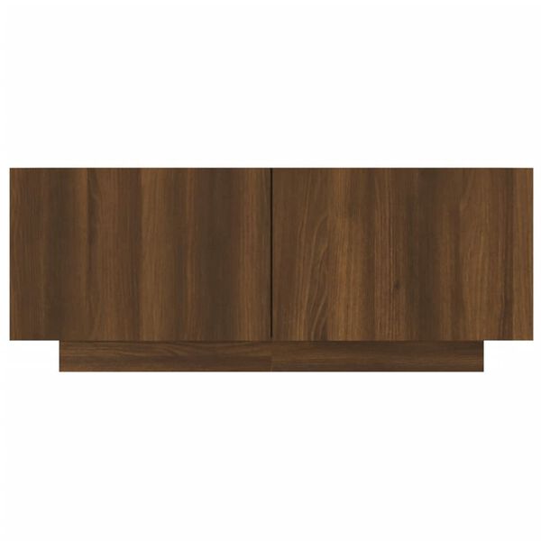 vidaXL Meuble TV Chêne marron 100x35x40 cm Bois d'ingénierie