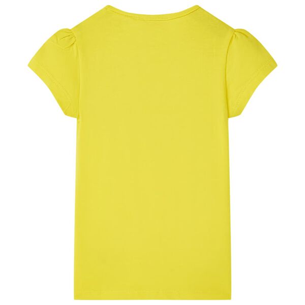 T-shirt pour enfants jaune vif 116