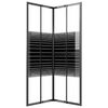 vidaXL Cabine de douche &agrave; rayures ESG 80x80x180 cm Noir