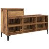 vidaXL Cabinet &agrave; chaussures avec tiroir Bois ancien 102 x 36 x 60 cm
