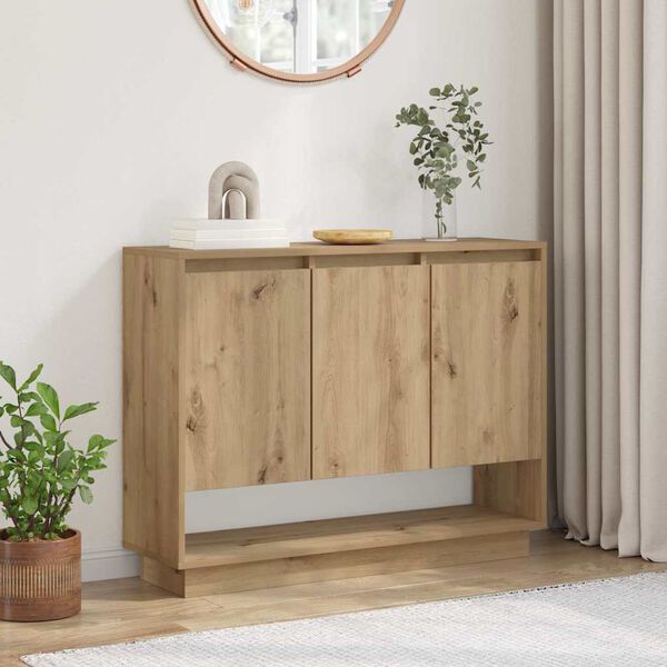 vidaXL Buffet Ch&ecirc;ne artisanal 97 x 29 x 75 cm Bois d'ing&eacute;nierie