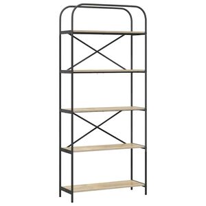 vidaXL &Eacute;tag&egrave;re 5 niveaux 80 x 30 x 183 cm Bois d'ing&eacute;nierie