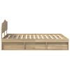 vidaXL Cadre de lit Sonoma 140 x 190 cm Bois de pin massif