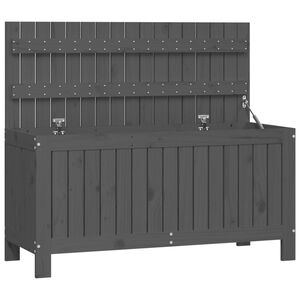 vidaXL Bo&icirc;te de rangement de jardin Gris 108x42,5x54 cm Bois de pin