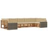 vidaXL Ensemble de canap&eacute;s d'ext&eacute;rieur 7 pcs Naturel et Beige