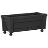vidaXL Pot Calypso avec roues Anthracite 79 x 35 x 33 cm PP