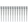vidaXL Piquets au sol 12 pcs Argent&eacute; 10x10x91 cm Acier galvanis&eacute;