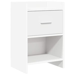 vidaXL Tables de chevet Blanc 40 x 30 x 60 cm Bois d'ing&eacute;nierie