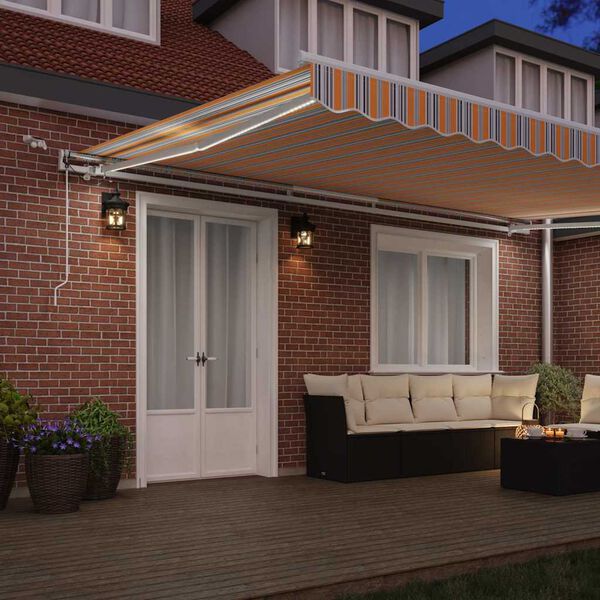 vidaXL Auvent Multicolore 500 x 300 x 165 cm Polyester et m&eacute;tal