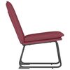 vidaXL Chaise longue Rouge bordeaux 52x75x76 cm Tissu