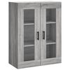 vidaXL Buffet haut Sonoma gris 69,5x34x180 cm Bois d'ing&eacute;nierie