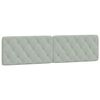 vidaXL Lit avec matelas gris clair 200x200 cm velours