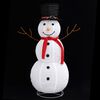 vidaXL Figurine de bonhomme de neige de Noël à LED Tissu 120 cm