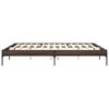 vidaXL Cadre de lit sans matelas ch&ecirc;ne marron 200x200 cm
