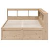 vidaXL Lit biblioth&egrave;que sans matelas 140x190 cm bois de pin massif