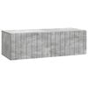 vidaXL Meuble TV mural 98 x 41 x 30 cm Gris b&eacute;ton Bois d'ing&eacute;nierie