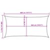 vidaXL Voile d'ombrage gris clair 4x2 m 100% polyester oxford