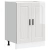 vidaXL Armoire de cuisine Porto blanc brillant bois ing&eacute;nierie