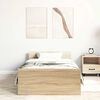 vidaXL Cadre de lit sans matelas chêne sonoma 90x190 cm