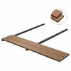 vidaXL Planche de terrasse 6 pcs Teck WPC