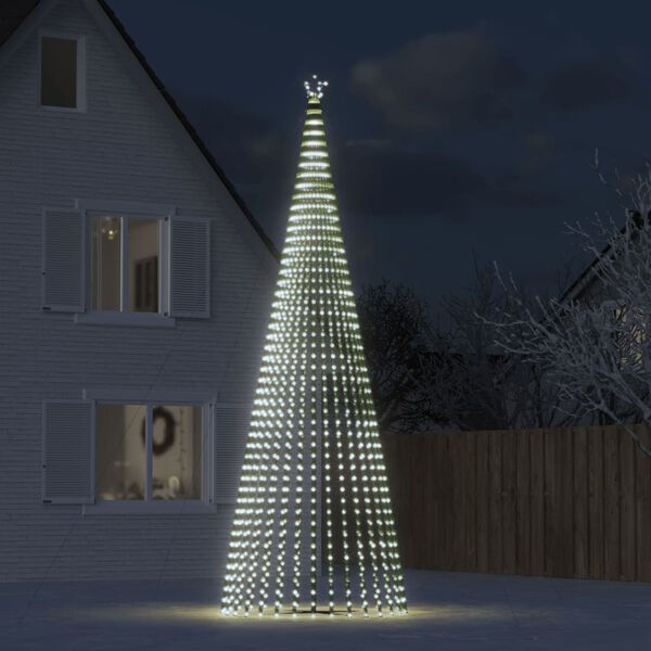 vidaXL Sapin de No&euml;l &agrave; LED 1544 LED blanc froid 500 cm