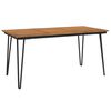 vidaXL Table de jardin avec pieds &eacute;pingle &agrave; cheveux 160x80x75 acacia