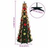 vidaXL Sapin de Noël artificiel avec 200 LED Vert 210 cm PVC