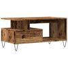 vidaXL Table basse vieux bois 90x49x45 cm bois d'ingénierie