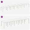 vidaXL Table de jardin pour repas Blanc 400 x 100 x 73 cm polyrotin