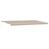 vidaXL Auvent r&eacute;tractable Beige 600 &times; 300 cm Polyester et Aluminium