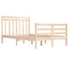 vidaXL Cadre de lit sans matelas 120x200 cm bois massif