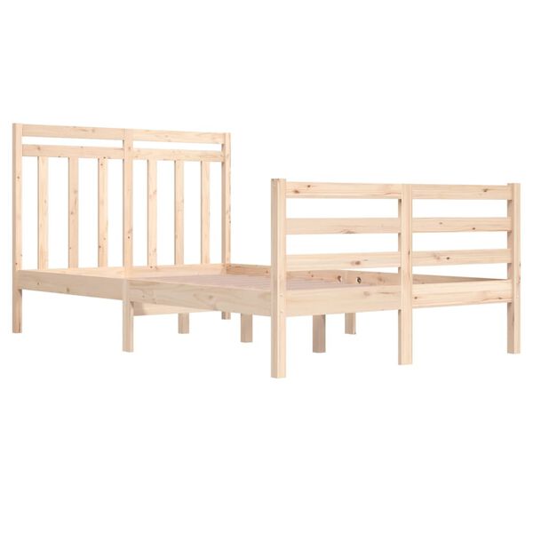 vidaXL Cadre de lit sans matelas 120x200 cm bois massif
