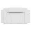 vidaXL Coussin de tête de lit Viana blanc 100 cm similicuir