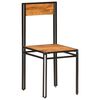 vidaXL Chaises à manger lot de 6 bois d'acacia massif