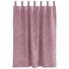 vidaXL Rideaux occultants 2 pcs Rose fonc&eacute; 140 x 140 cm Velours