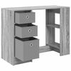 vidaXL Bureau Gris Sonoma 100 x 40 x 75 cm Bois d'ing&eacute;nierie