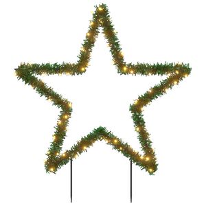 vidaXL Décoration lumineuse étoile de Noël avec piquets 80 LED 60 cm