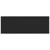 vidaXL Appui de fen&ecirc;tre Noir avec grain de bois 140 x 50 x 4,5 cm PVC