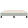 vidaXL Cadre de lit sans matelas gris clair 120x220 cm velours